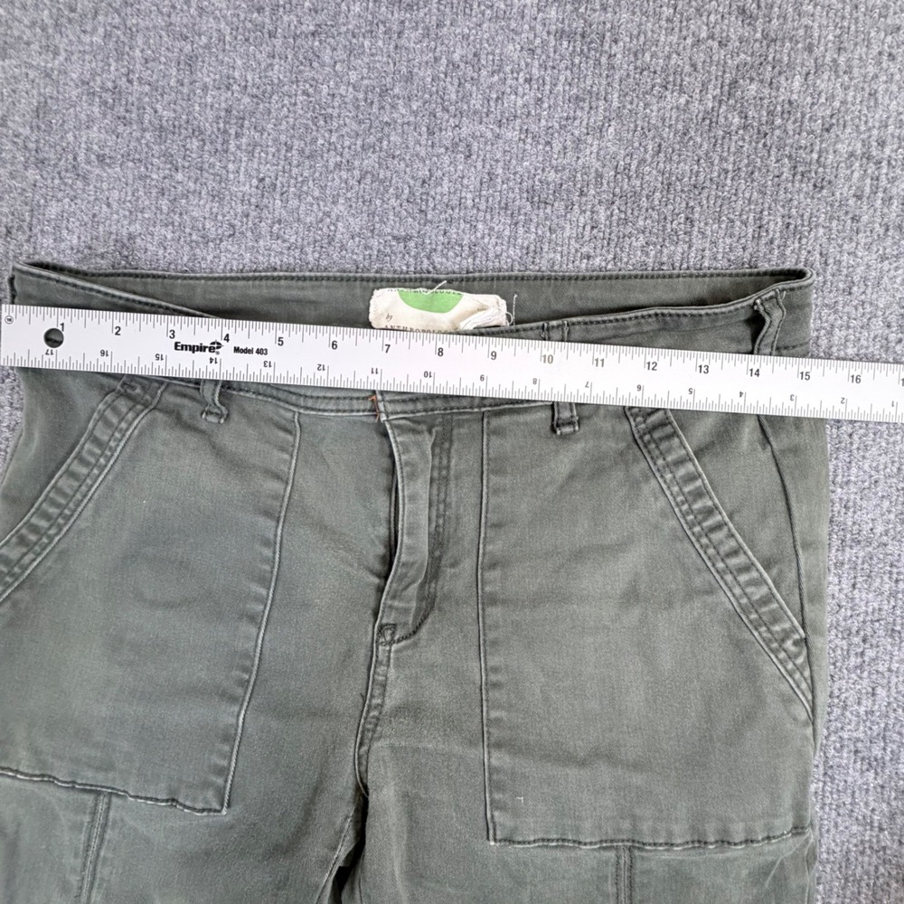 Anthropologie Olive Green Utility Slim Seamed Patch Pocket Pants Size 28 - Picture 7 of 11